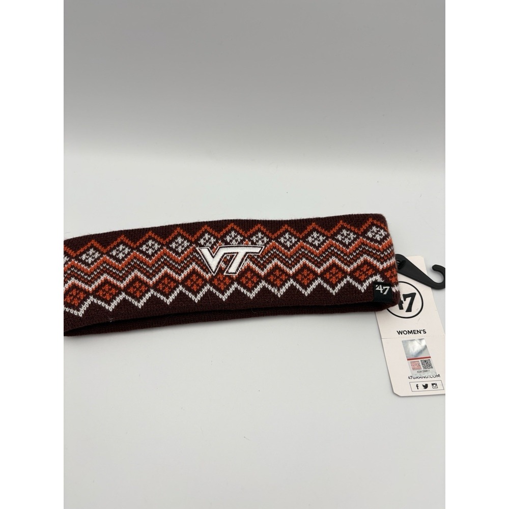 Virginia Tech VT Orange Maroon Knit Headband Winter New Hokies Football